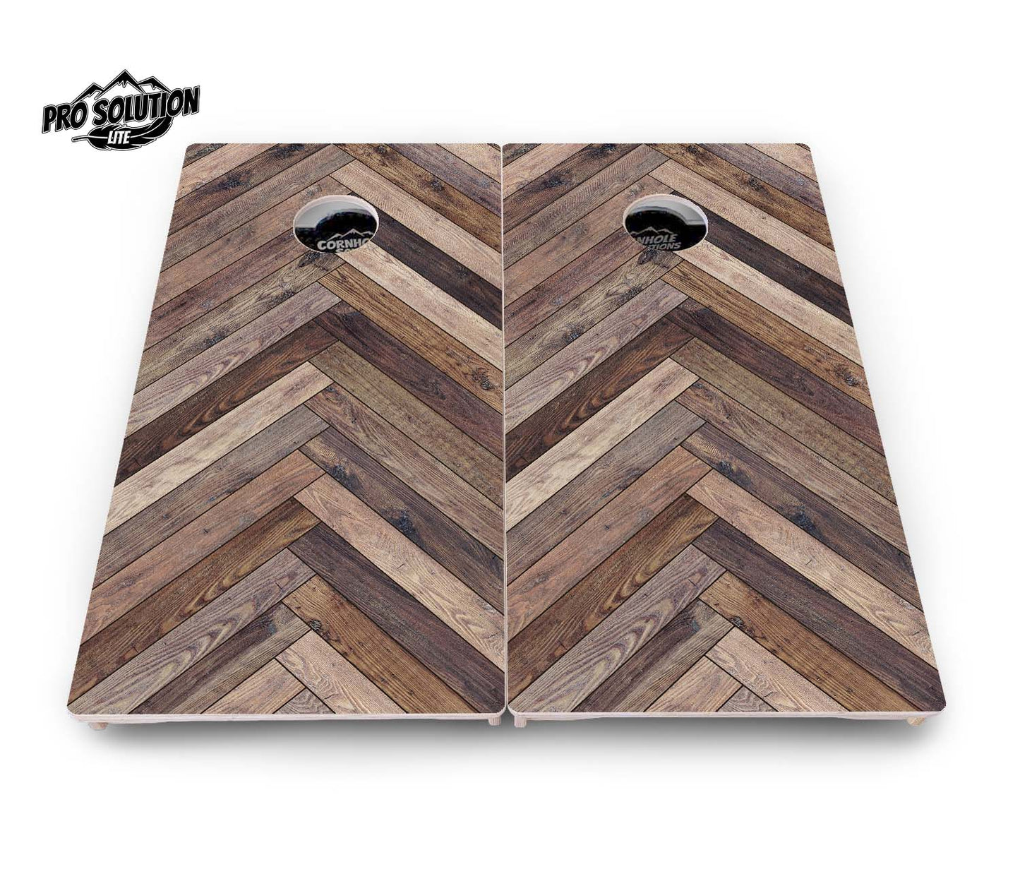 Herringbone Cornhole Boards - Pro Solution Lite Series