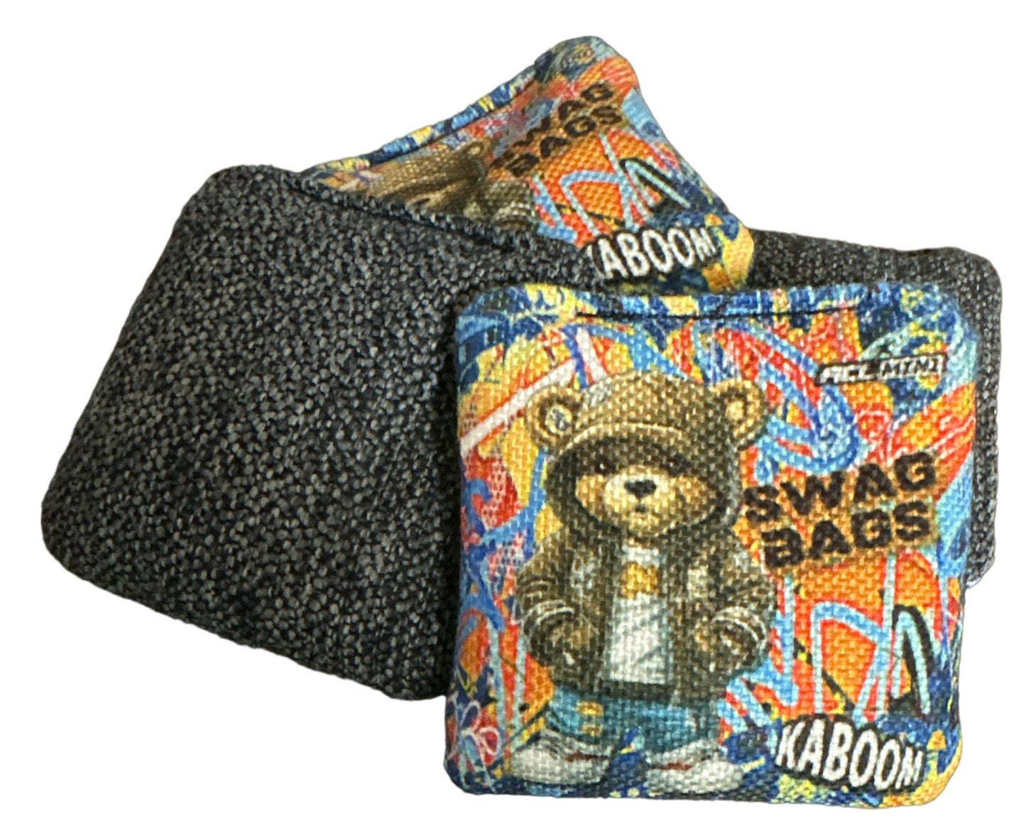 Swag Bags Cornhole - KaBooM Mini Cornhole Bags (Bear Swag)