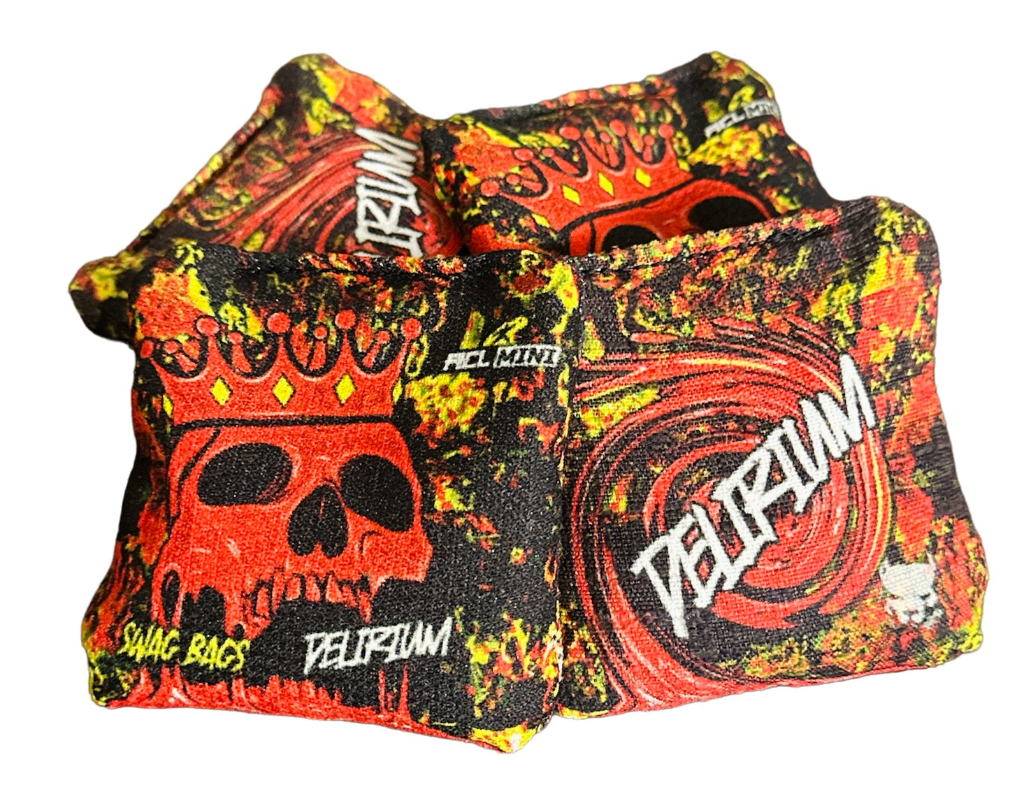 Swag Bags - Delirium Mini Cornhole Bags (Skull King)