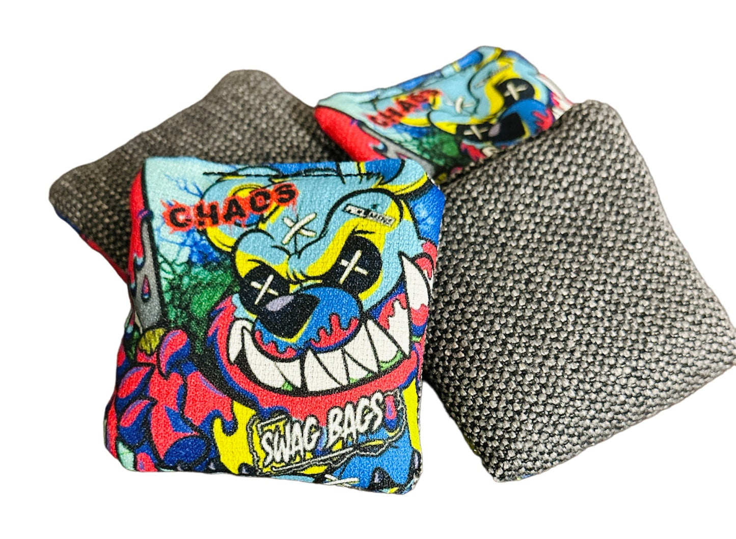 Swag Bags - Chaos Mini Cornhole Bags (Angry Teddy)