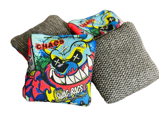 Chaos Mini Cornhole Bags (Angry Teddy)