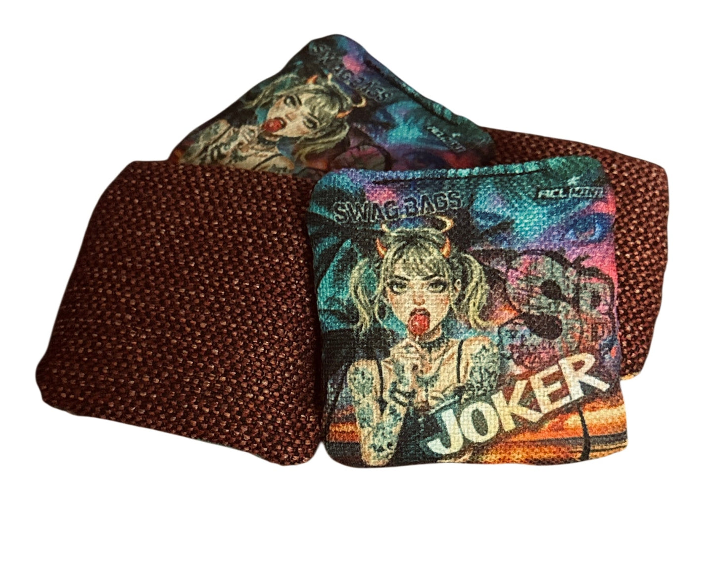 Joker Mini Cornhole Bags (Lollipop)