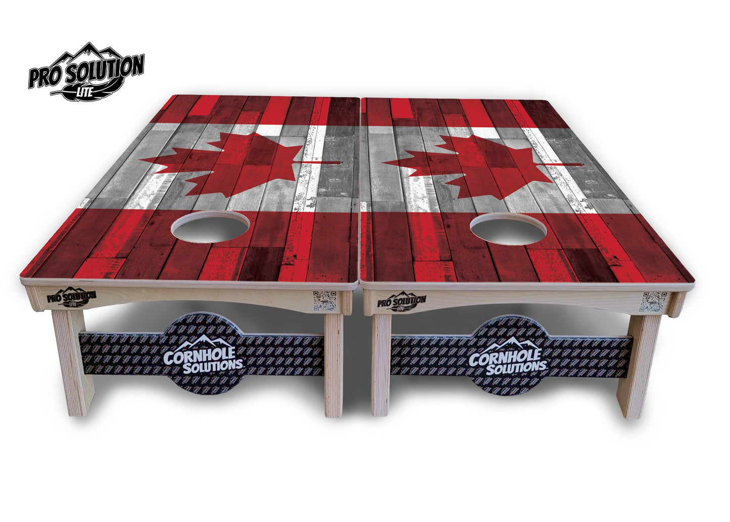 USA / Canada / Union Jack Plank Flag Cornhole Boards - Pro Solution Lite Series