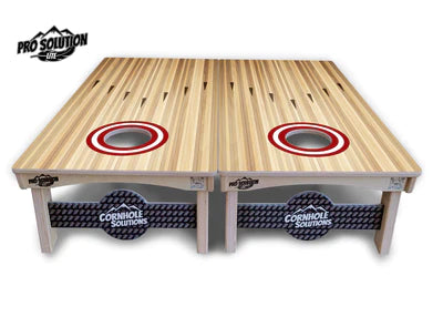 PRO Solution Lite Cornhole Boards - Bowling Lane Design