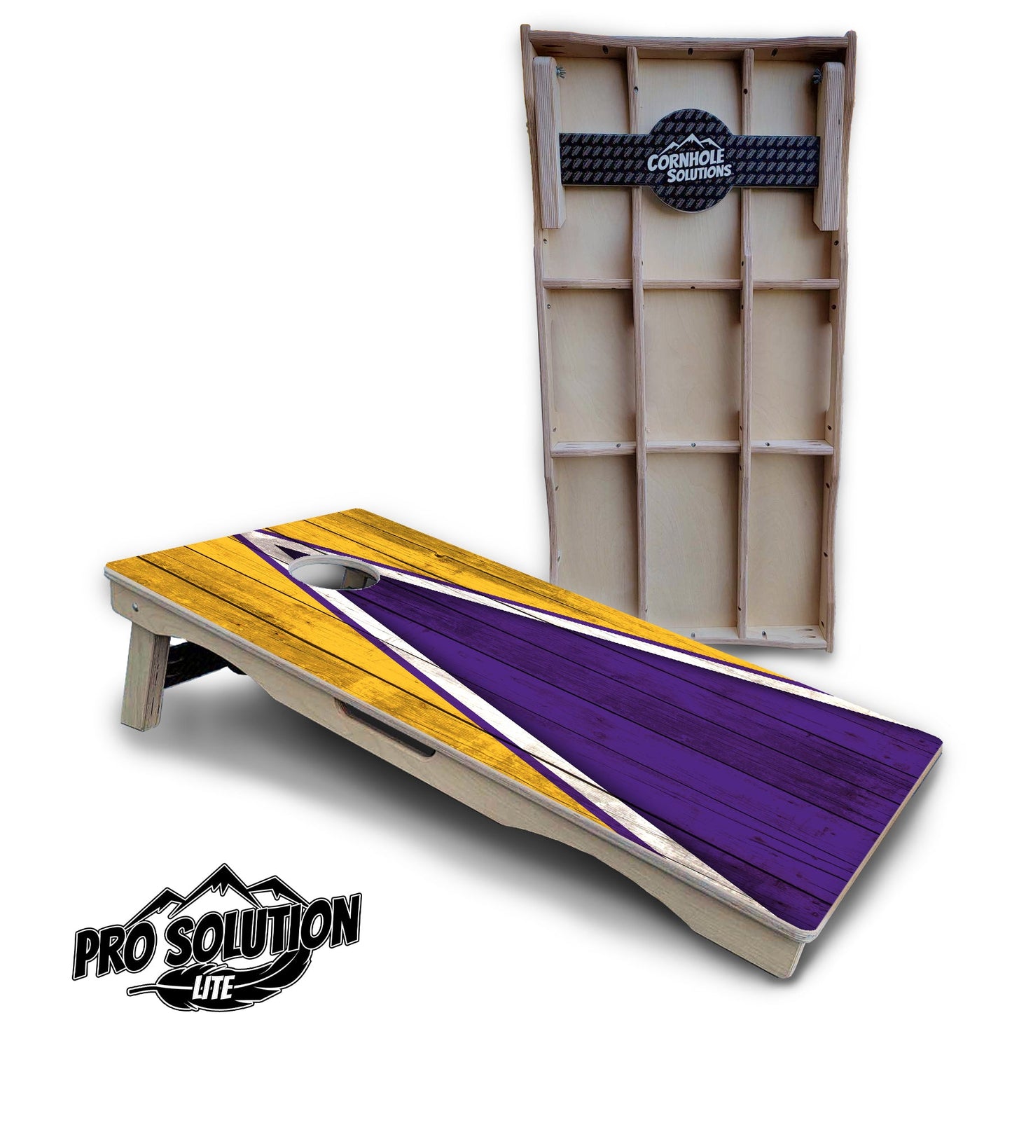 Team Color Triangle Cornhole Boards - Pro Solution Lite Series