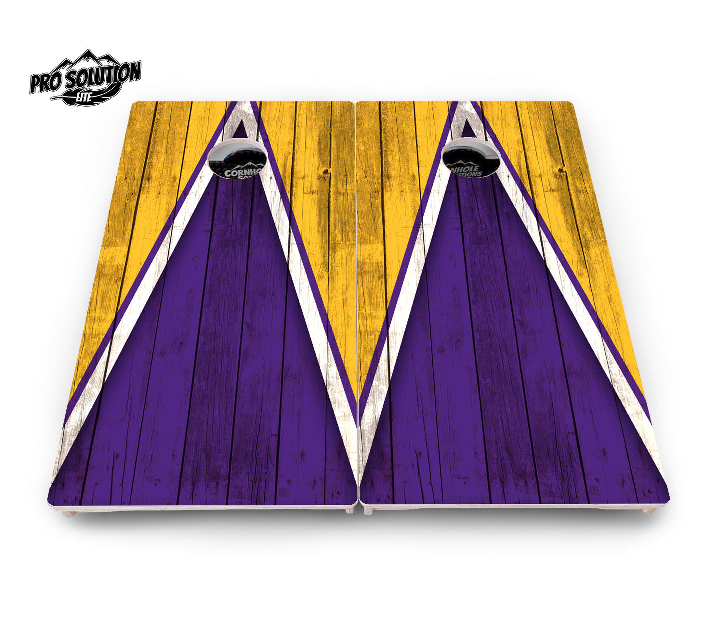 Team Color Triangle Cornhole Boards - Pro Solution Lite Series