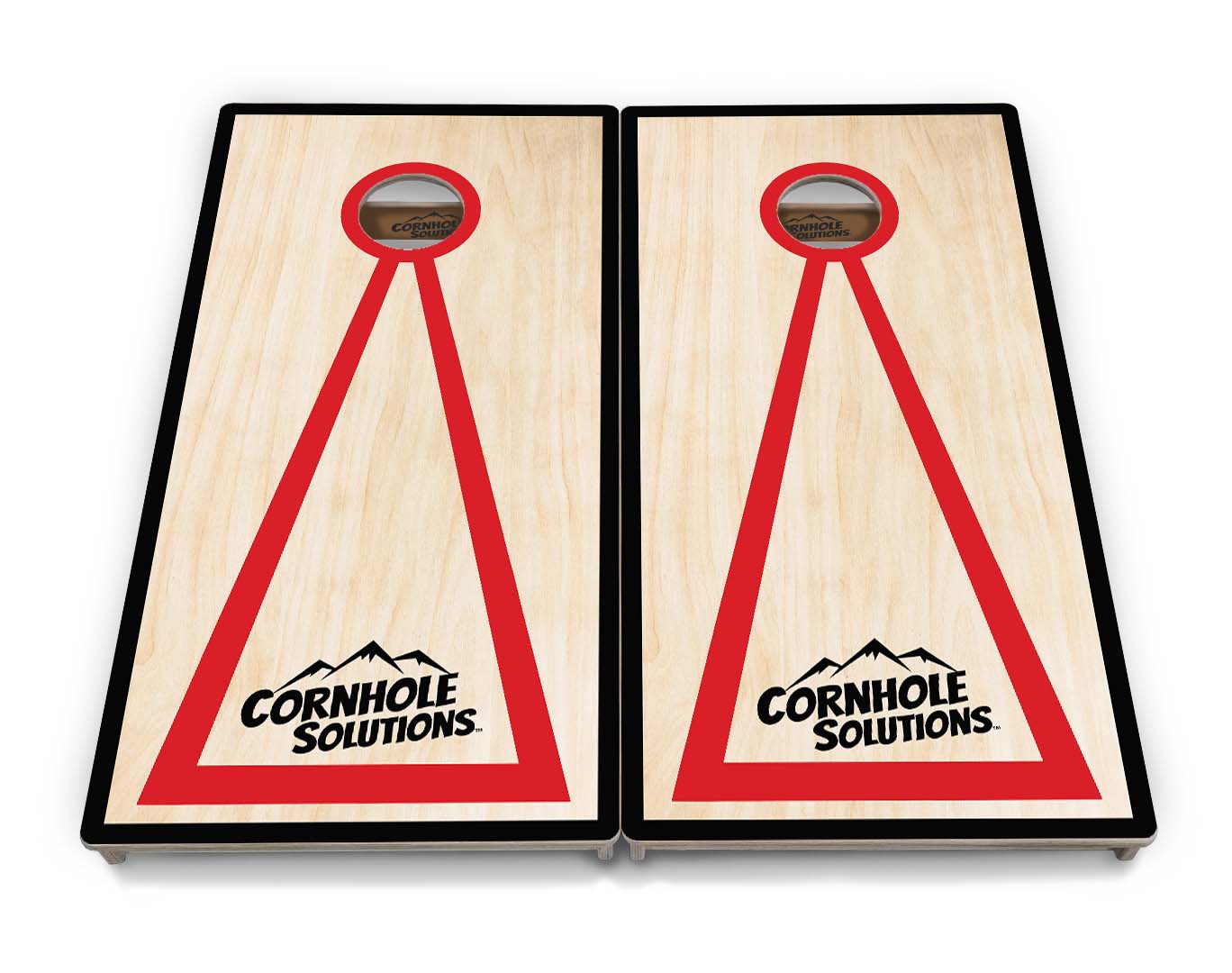 Red Hole Cornhole Boards - Professional Tournament Series - Free Shipping!