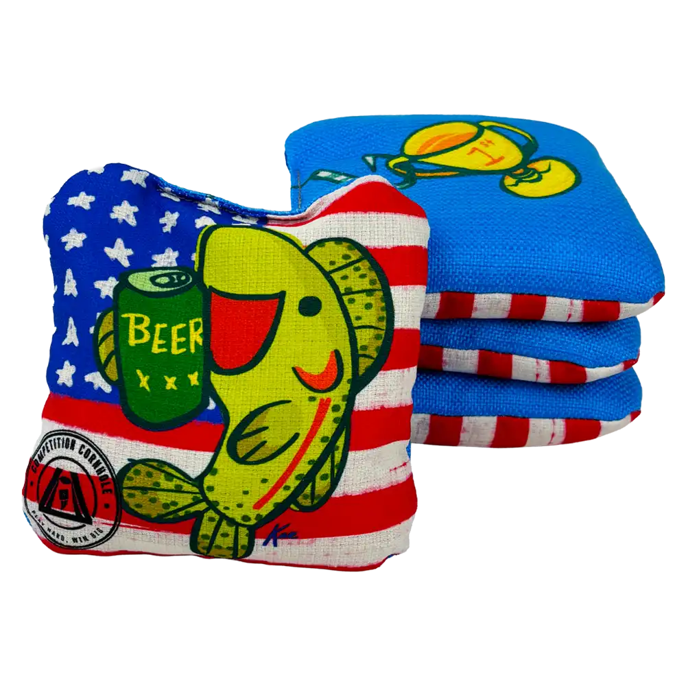 Blitz Series – Red While & Brew | Competition Cornhole Bags