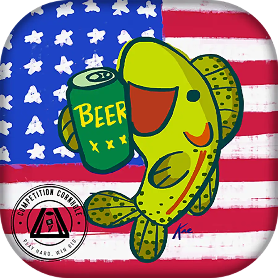Blitz Series – Red While & Brew | Competition Cornhole Bags