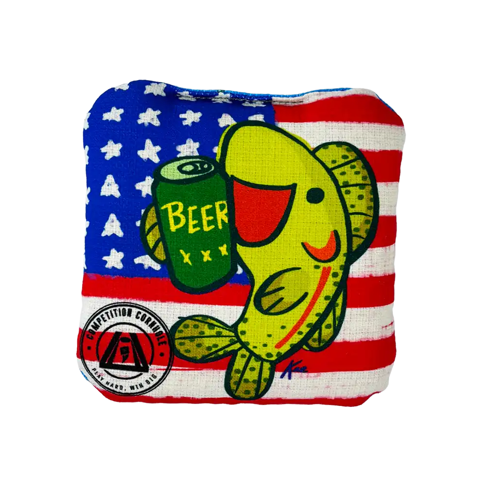 Blitz Series – Red While & Brew | Competition Cornhole Bags