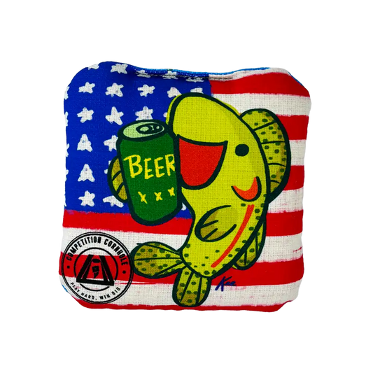 Blitz Series – Red While & Brew | Competition Cornhole Bags