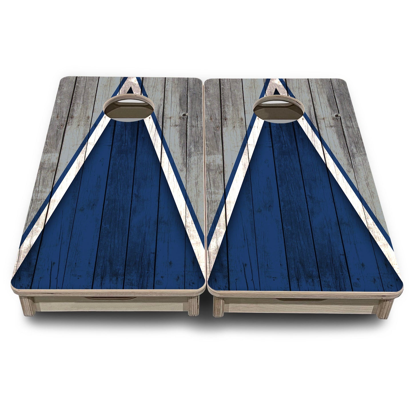 Mini Cornhole Boards - Team Color Triangle
