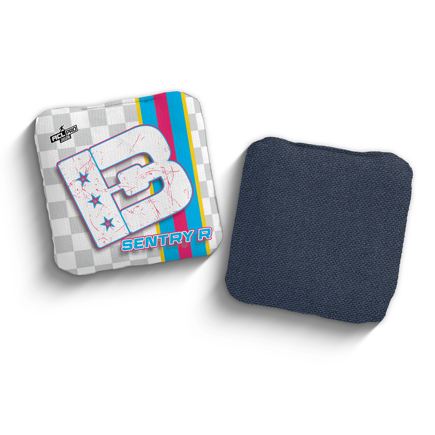 2026 Brotherhood Cornhole Sentry Checkered Edition ACL Pro Stamped Cornhole Bags