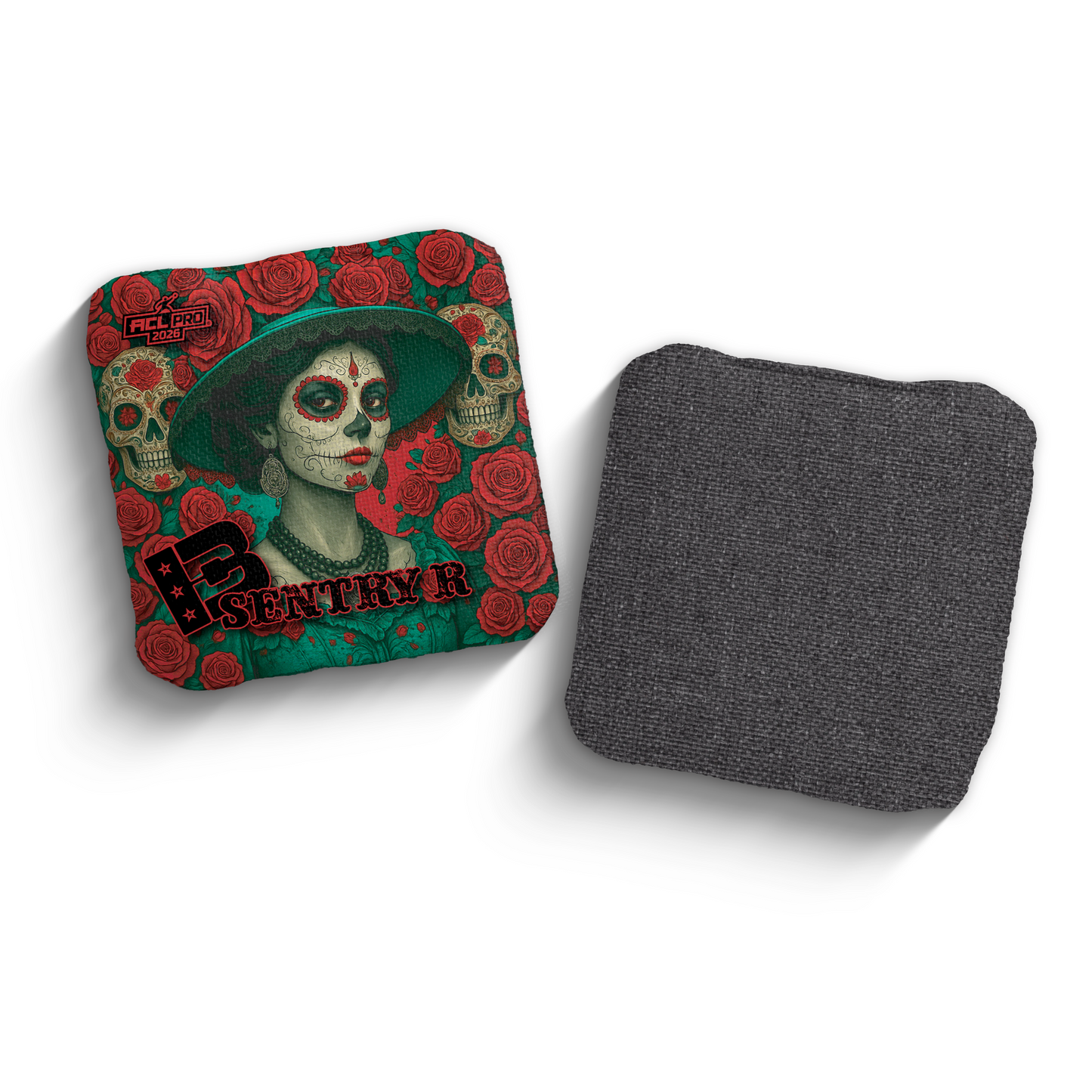 2026 Brotherhood Cornhole Sentry La Catrina Edition ACL Pro Stamped Cornhole Bags