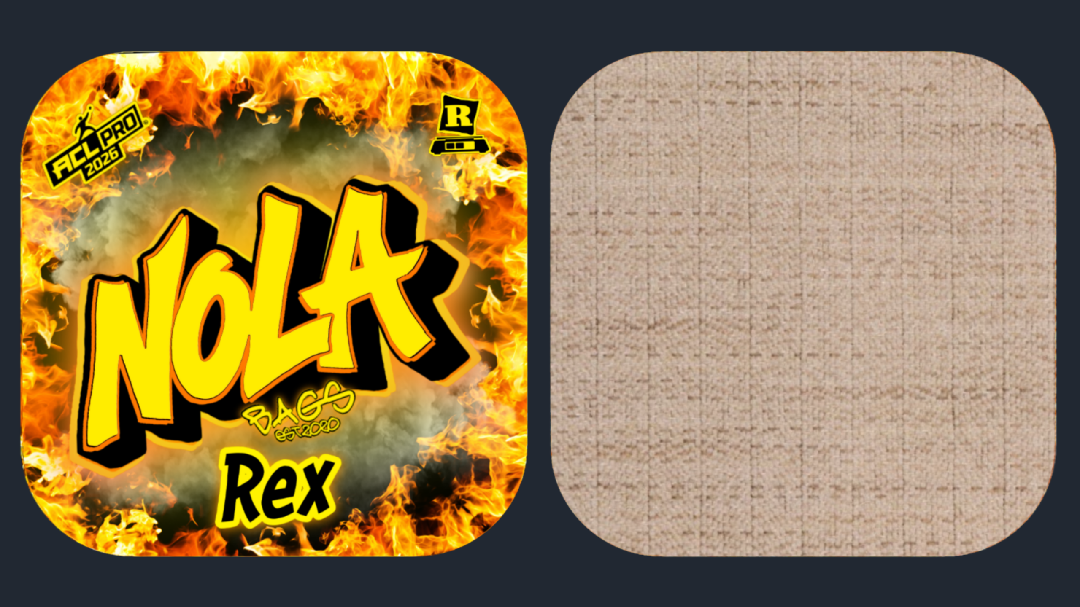 Nola Cornhole Bags - Rex