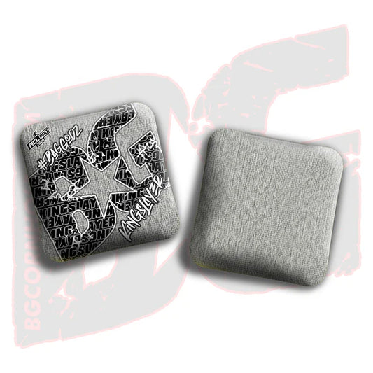 BG Cornhole Bags - Kingslayer - Silver Colormatch