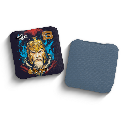 2026 Brotherhood Cornhole Steel Rain Trojan Edition ACL Comp Stamped Cornhole Bags