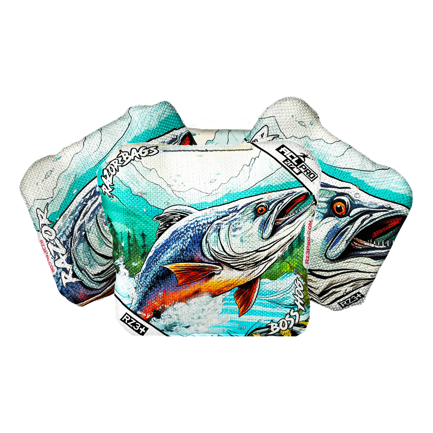 Boss Hog | Alaskan Salmon | ACL PRO Razor Cornhole Bags