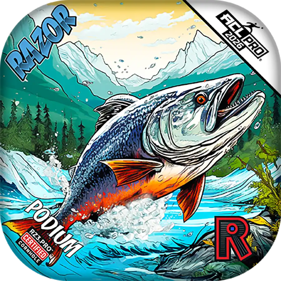 Podium | Alaskan Salmon | ACL PRO Razor Cornhole Bags