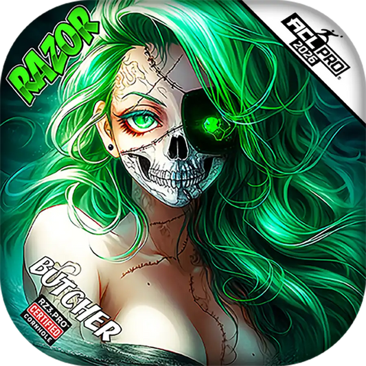 Butcher | Skeleton Face | ACL PRO Razor Cornhole Bags