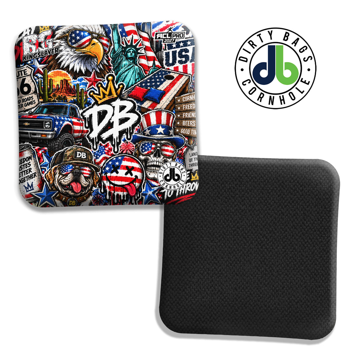 BG Cornhole Bags - Kingslayer - Sticker Bomb USA