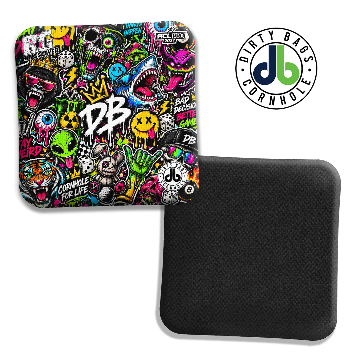 BG Cornhole Bags - Kingslayer - Sticker Bomb Characters