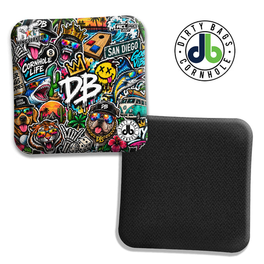 BG Cornhole Bags - Kingslayer - Sticker Bomb SD Cornhole