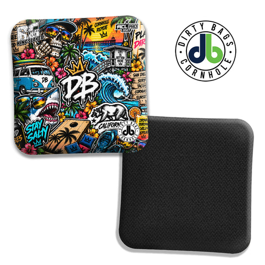 BG Cornhole Bags - Kingslayer - Sticker Bomb Surf