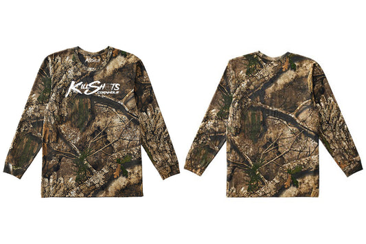 Killshots Cornhole "Realtree® Camo" Long Sleeve Cotton Tee