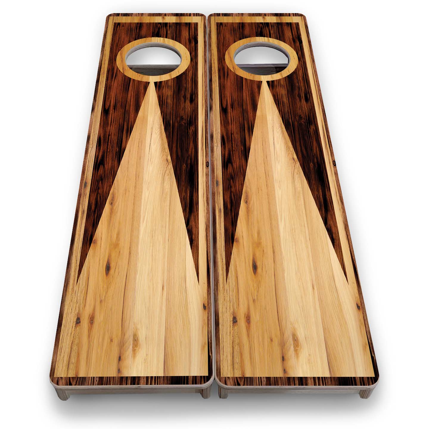 Cornhole Training Boards - Wooden Triangle