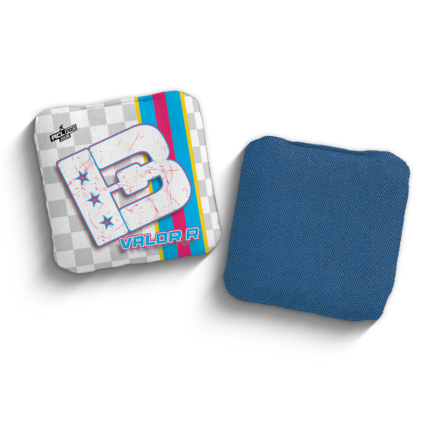 2026 Brotherhood Cornhole Valor Checkered Edition ACL Pro Stamped Cornhole Bags