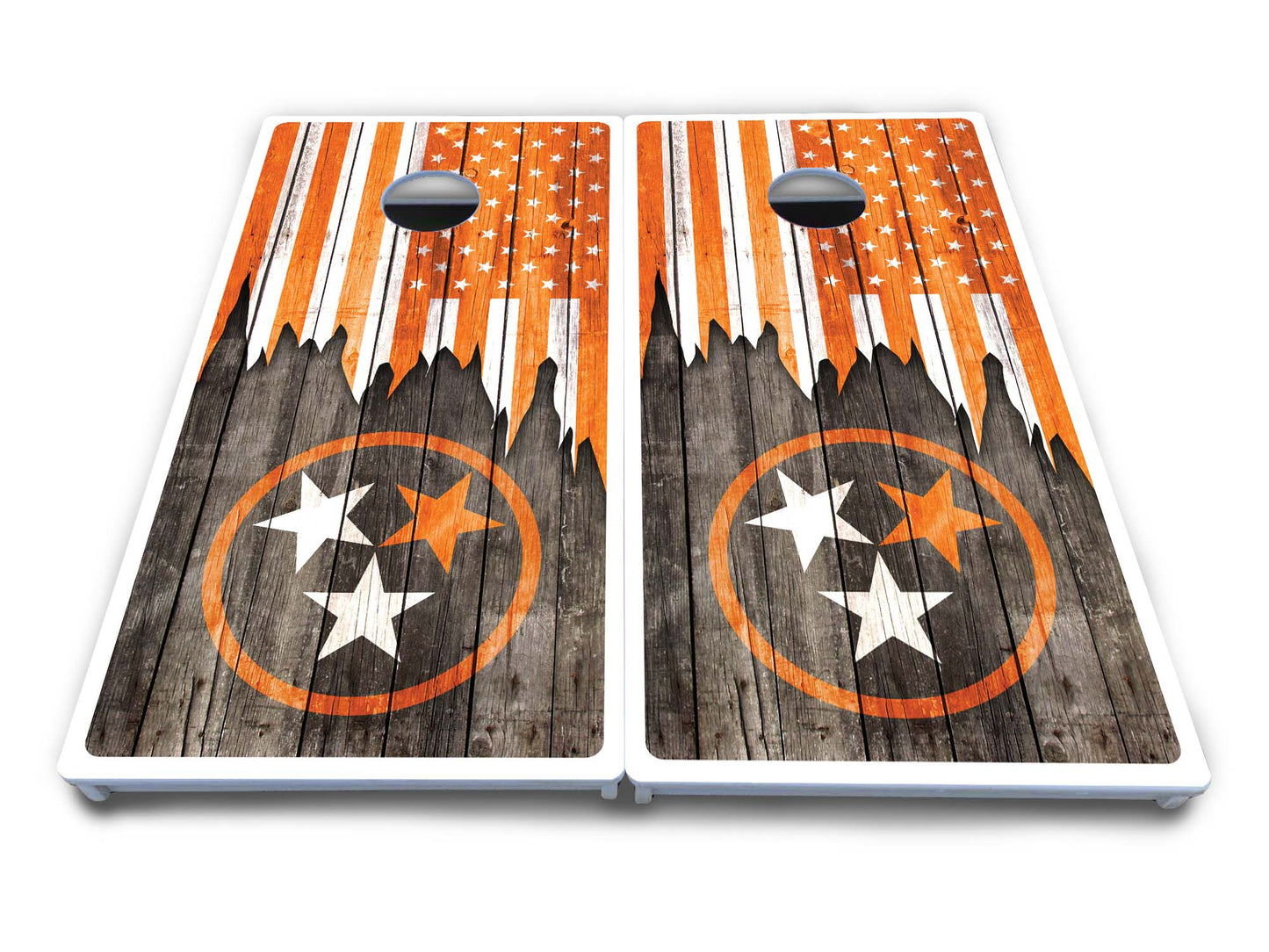 TN/USA Orange Flag Cornhole Boards - All Weather Series