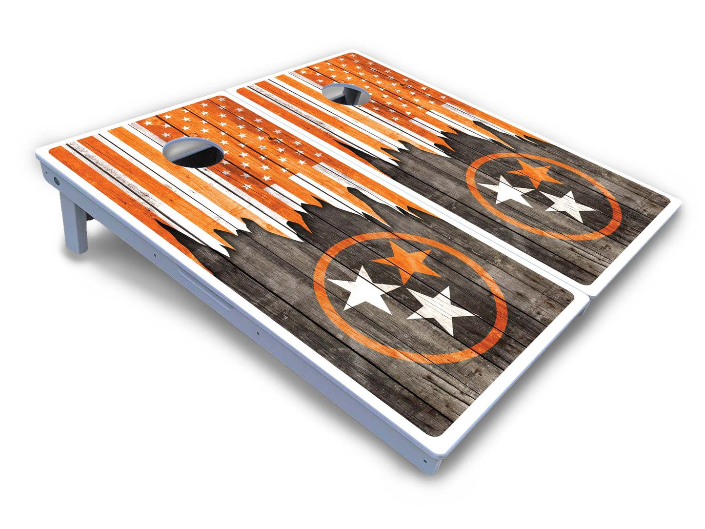 TN/USA Orange Flag Cornhole Boards - All Weather Series