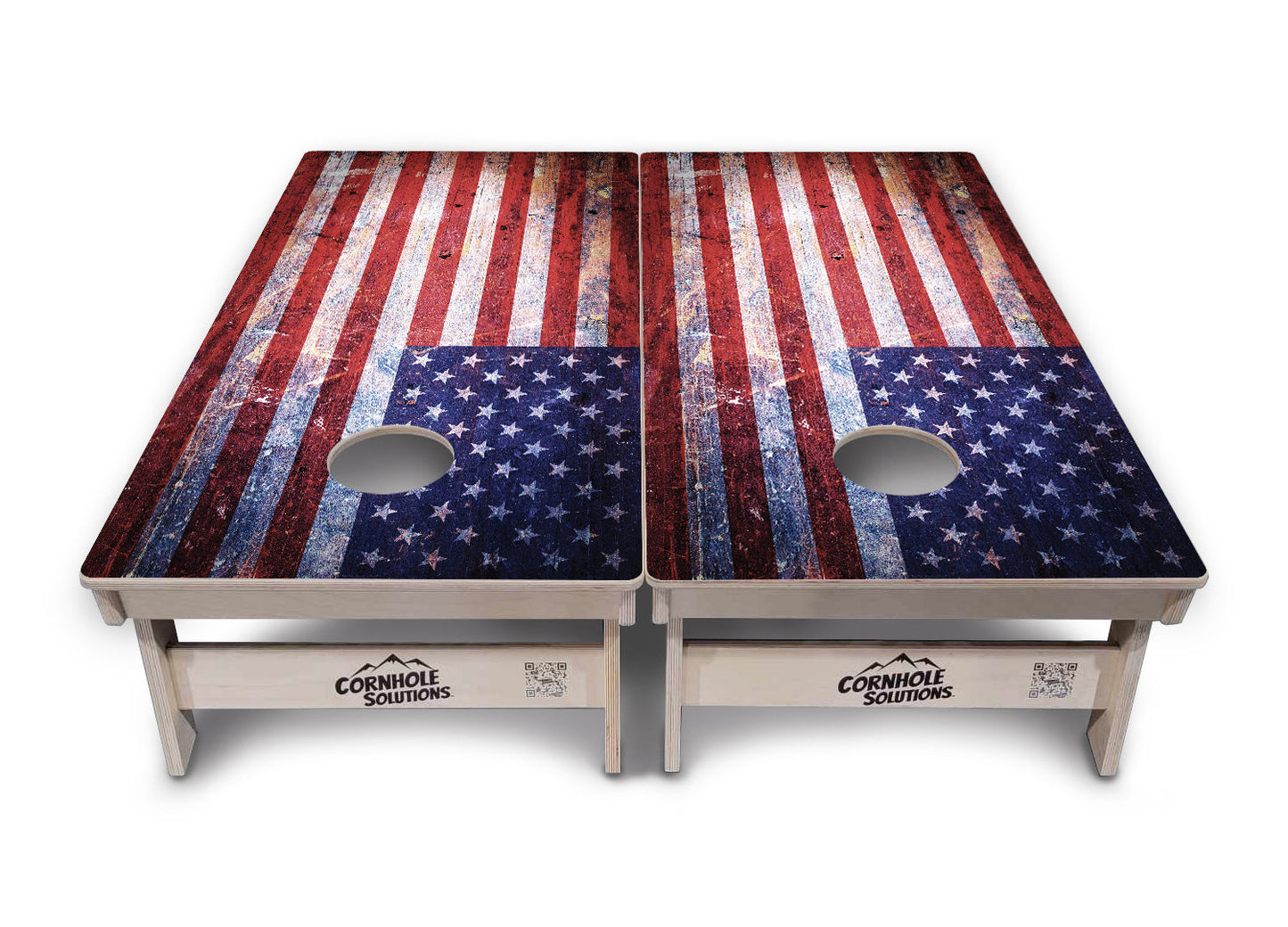 Weathered Flag Cornhole Boards - Professional Tournament Series