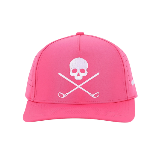 Pink Skull Golf Hat