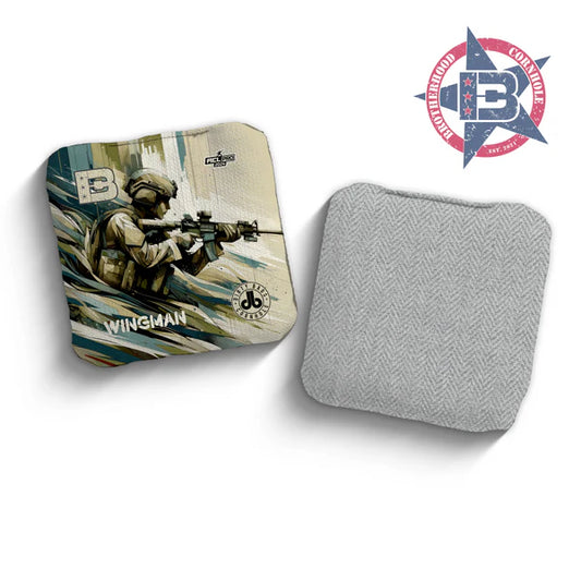Brotherhood Cornhole Bags - Wingman Soldier Edition