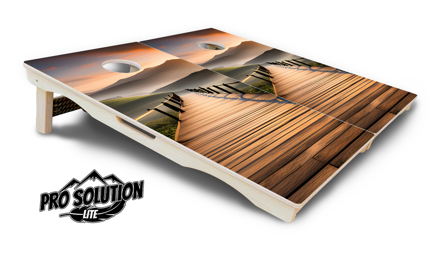 Wooden Bridge Cornhole Boards - Pro Solution Lite Series