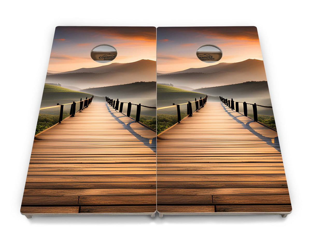 Wooden Bridge Cornhole Boards – Tournament Series