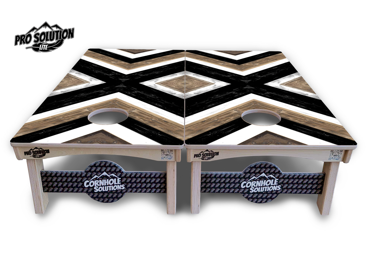 X Pattern Cornhole Boards - Pro Solution Lite Series