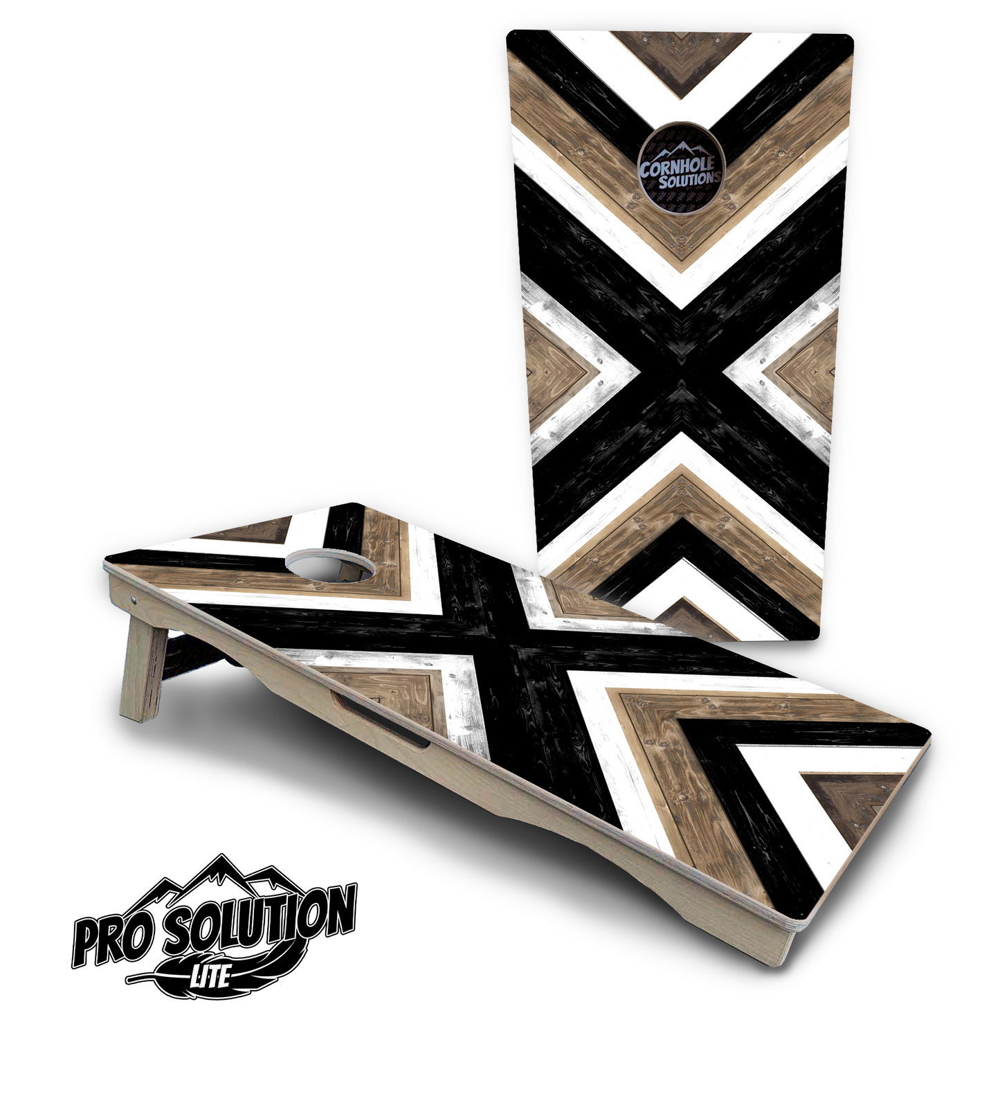 X Pattern Cornhole Boards - Pro Solution Lite Series