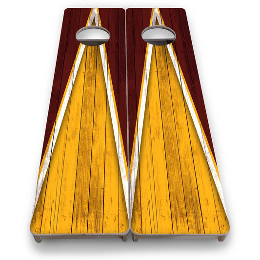 Training Skinny Boards - Sports Theme - Yellow & Maroon
