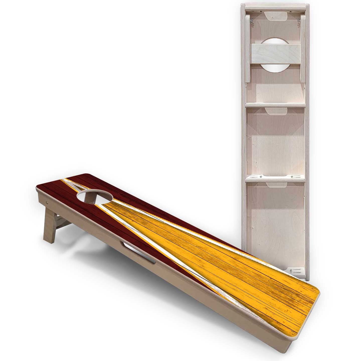 Training Skinny Boards - Sports Theme - Yellow & Maroon