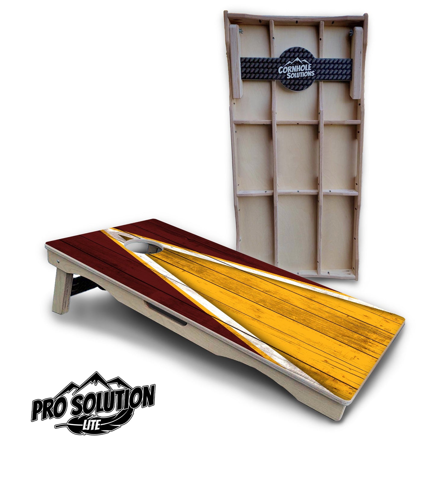 Team Color Triangle Cornhole Boards - Pro Solution Lite Series
