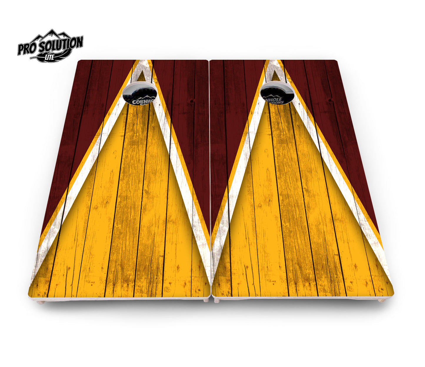Team Color Triangle Cornhole Boards - Pro Solution Lite Series