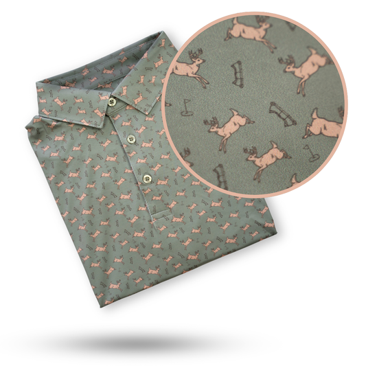"Bows & Bucks" Golf Polo