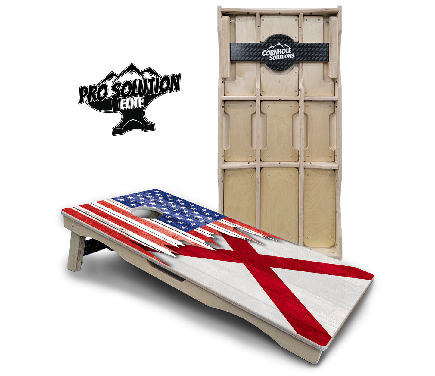 State Flag Designs Alabama to Georgia Cornhole Boards - Pro Solution Elite Series