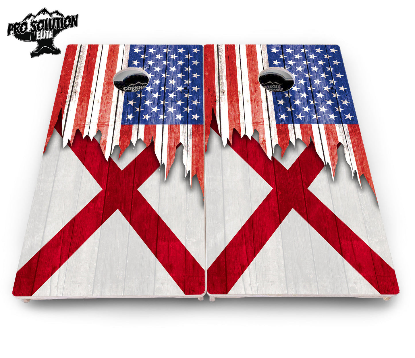 State Flag Designs Alabama to Georgia Cornhole Boards - Pro Solution Elite Series