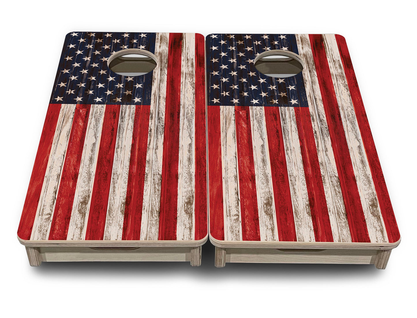 Antique Flag - Mini or Vacation Size Cornhole Boards