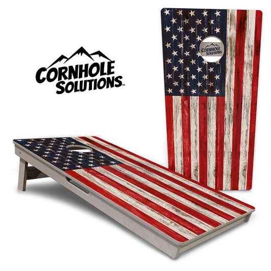 Antique Flag510 Cornhole Boards - Professional Tournament Series