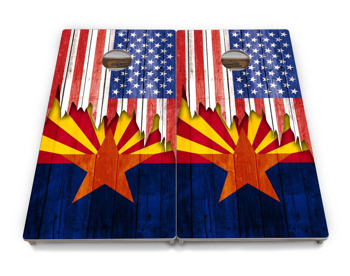 State Flag Cornhole Boards – AL–GA – Tournament Series